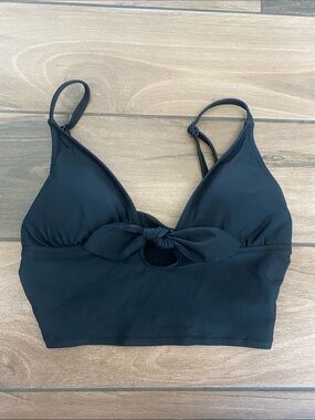 aerie Black Knot-Front Bralette